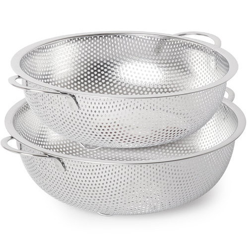 세신퀸센스  스테인리스 펀칭 볼바구니 2종세트 (29cm, 32cm)