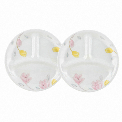 코렐 목련 삼절접시