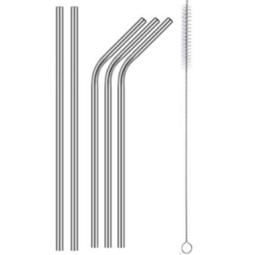 리빙홈데코  스테인리스 빨대 혼합 6P