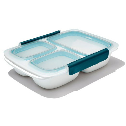 OXO 프렙 앤 고 3칸 분리 밀폐용기 900ml