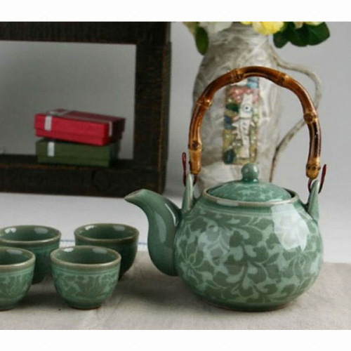 여주공방 청자 백당초 주기 5인세트