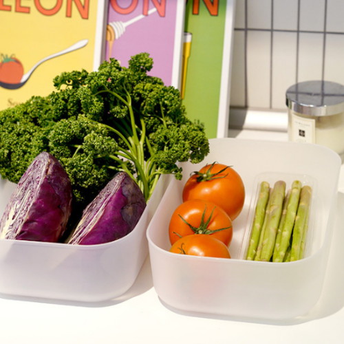 보노하우스 반투명 냉장고 수납정리함 오픈형 XS