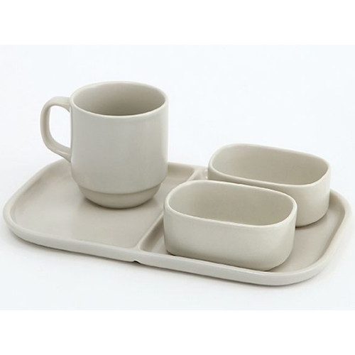 에라토 도자기 미니멀 브런치세트 4P