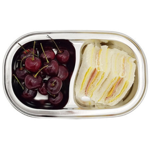 바른식판 2구 깊은 웨이브 간식식판