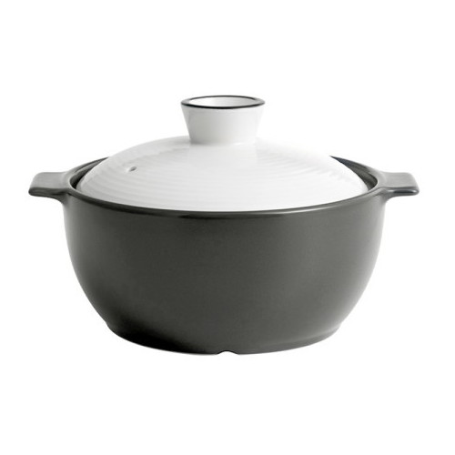 한국도자기  아름팟 무균열 뚝배기 그레이