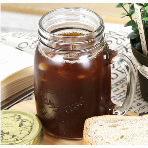 네이쳐리빙 보니토 손잡이 유리용기 450ml