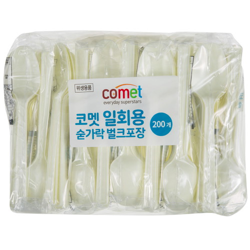 쿠팡  일회용 숟가락 벌크포장 200개