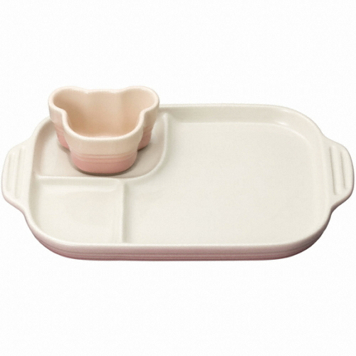 르크루제 밀키핑크 베이비 라메킨&접시세트