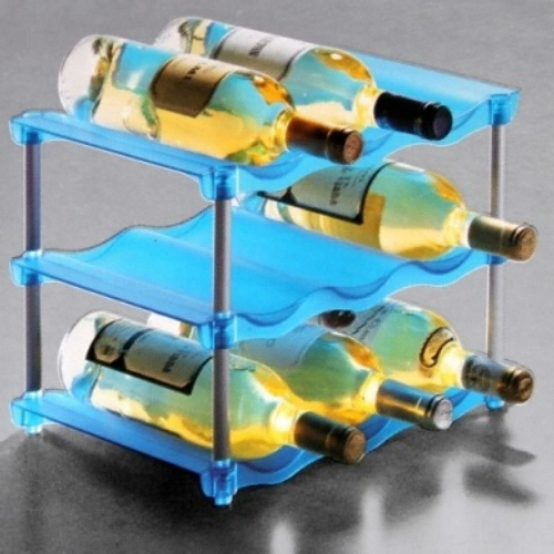 디자인에버 Ezech SURF WAVE 조립식 와인랙 9홀 AQUA BLUE