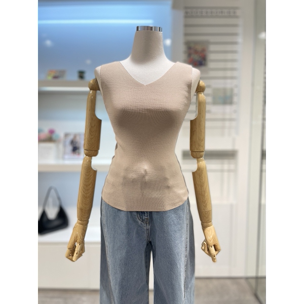 플라스틱아일랜드 여성 투웨이 민소매 니트_PP7KT361