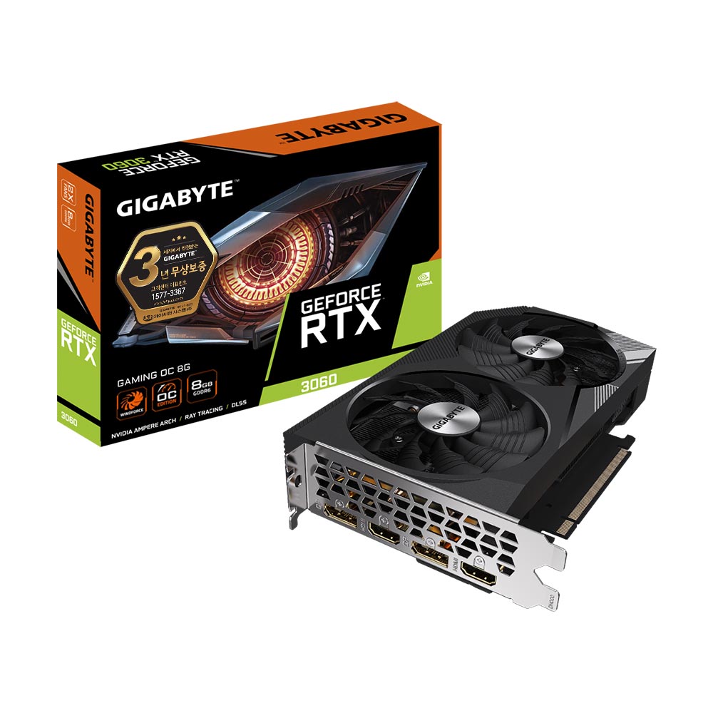 GIGABYTE  지포스 RTX 3060 Gaming OC V2 D6 8GB 제이씨현