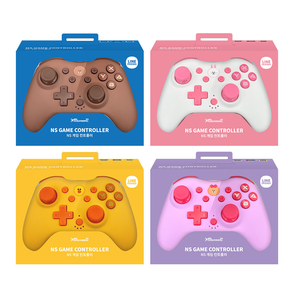 경문엔터테인먼트 겜맥 라인 프렌즈 NS 게임 컨트롤러