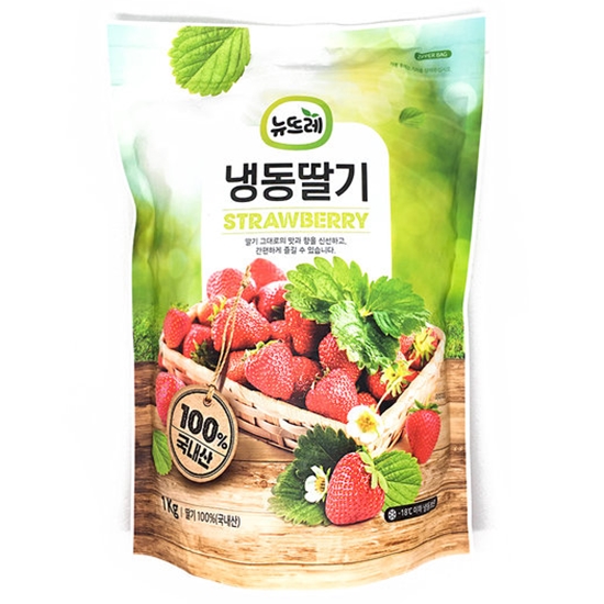 뉴뜨레  냉동 홀 딸기 1kg 이집트산