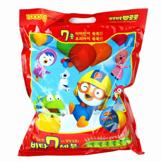 비엠제약 뽀로로 비타세븐 1000정