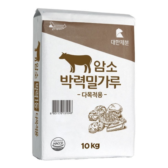대한제분 암소 박력 밀가루 10kg 1개