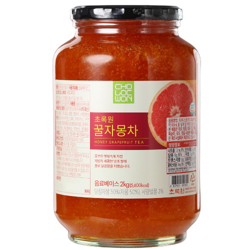 초록원  꿀자몽차 2kg 1개