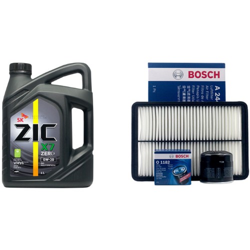 SK엔무브 ZIC 제로 X7 0W30 4L + 보쉬필터 기아 K3 가솔린