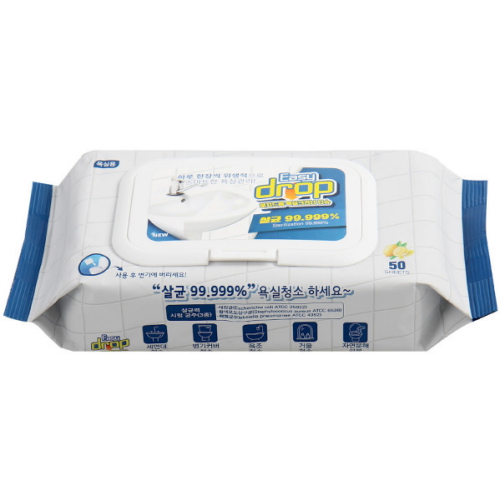 다온에스아이 이지드롭 욕실크리너 티슈 캡형 50매