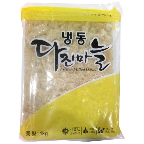 글로벌  냉동 다진마늘 1kg