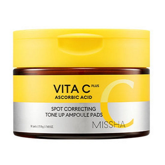 미샤 비타씨플러스 잡티씨 톤업 앰플패드 80매