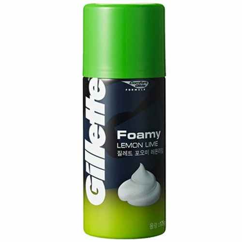 질레트 쉐이빙 포오미 레몬라임 175g 4개