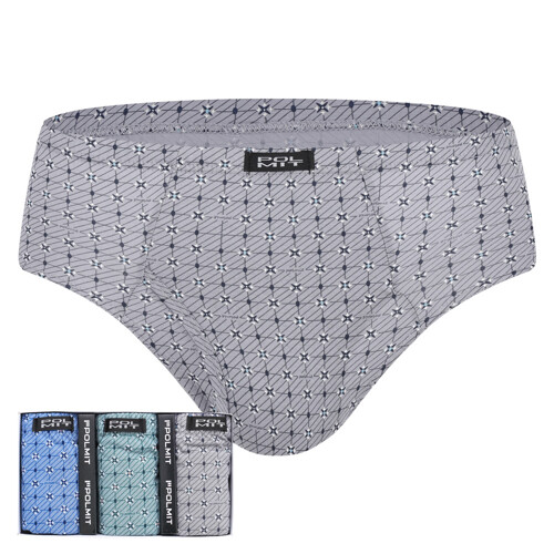 폴밋 국산 남성 삼각 팬티 3매입 순면 실켓 남자 맥시 브리프 컬러 PMP163