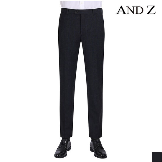 지오지아 앤드지 네이비 체크 울 블렌딩 정장팬츠 BZZ4SP1203