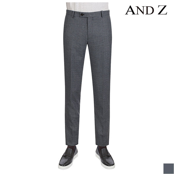 지오지아 앤드지 네이비컬러 체크패턴 슬랙스 팬츠 BZZ4PP1152