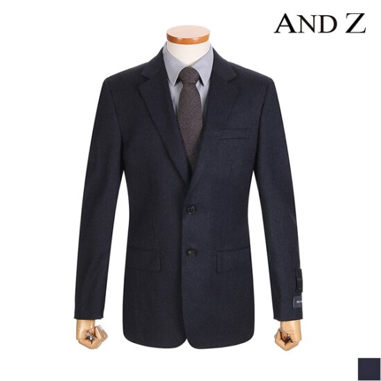 지오지아 앤드지 스트레치 싱글 투버튼 네이비 정장자켓_BZZ4SB1301
