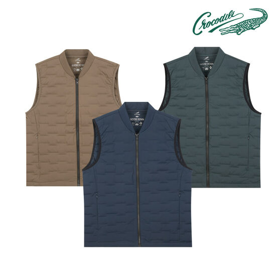 크로커다일 남성 NC05 초경량 무봉제 구스 조끼 CDAA8MV9815 9246655