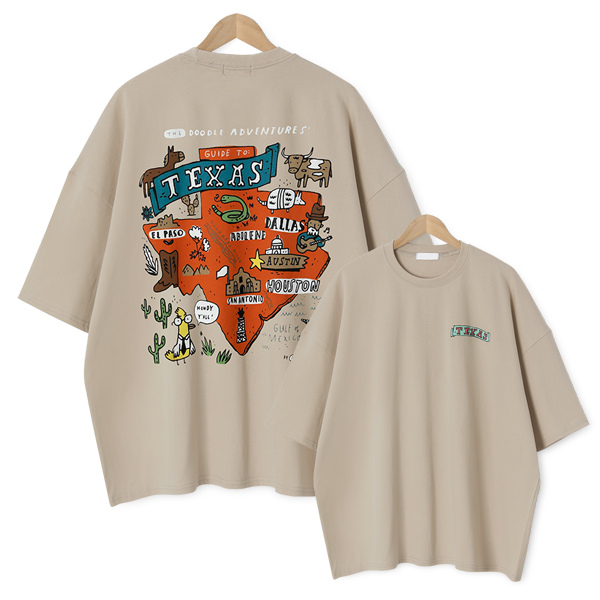 MNC 텍사스 왕박스핏 반팔티 MDBT438SM