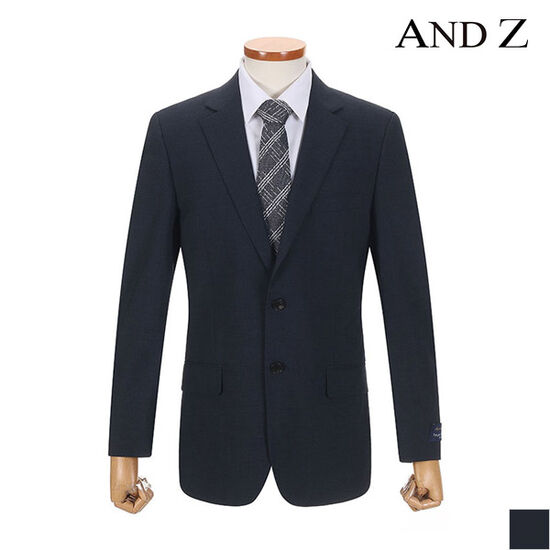 지오지아 마이크로 미니변형 조직 네이비 정장자켓_BZZ2SB1201