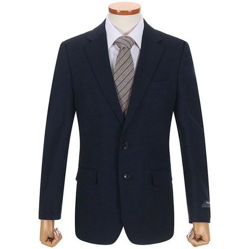 지오지아 앤드지 매트 조직 투톤 네이비 정장 자켓_BZZ2SB1301