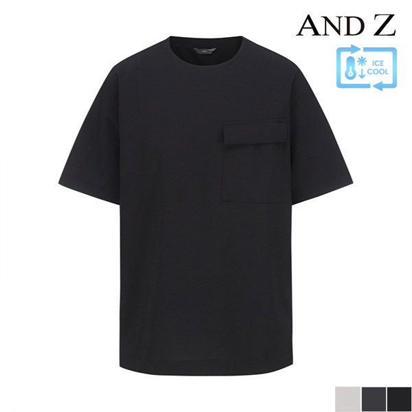 지오지아 앤드지 빅포켓 오버핏 이중원단 반팔 티셔츠 BZB2TR1201 567149_5006976881