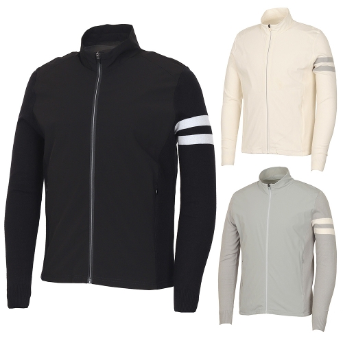 김영주골프 니트 바람막이 집업 골프 자켓 KNSMJP02