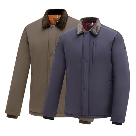 콜핑 코듀로이 배색 보온 웰론 카라 패딩 자켓 2184OK541M