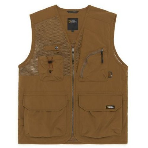 내셔널지오그래픽 메쉬 V넥 베스트 N232MVT020