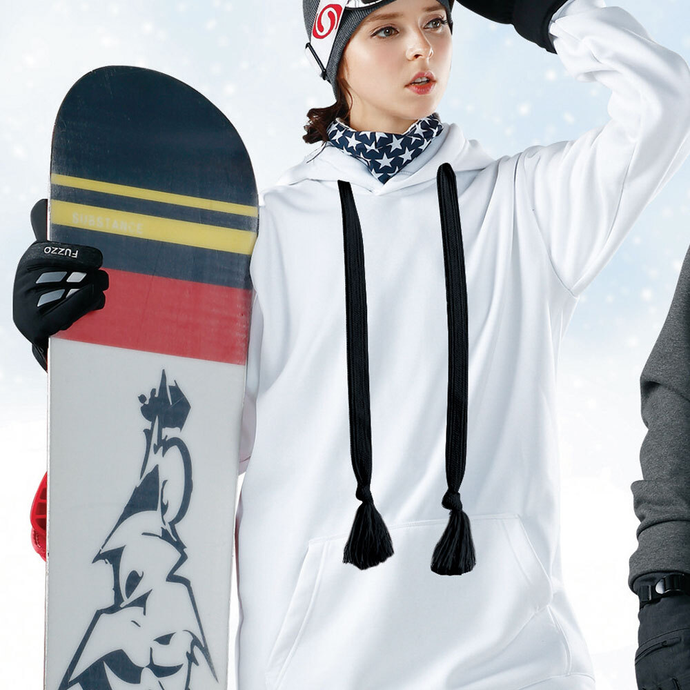 푸조 보드복 기모 본딩 루즈핏 롱 후드 티셔츠 톨티 FZ815-5