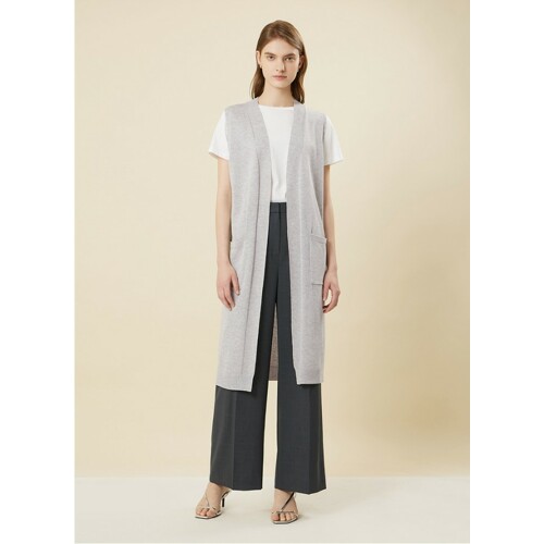 쉬즈미스 여성 프리미엄 롱 니트 베스트_SSKVTN22010