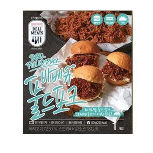 에쓰푸드 존쿡 델리미트 바베큐 풀드포크 150g X 3팩 - 에누리 가격비교
