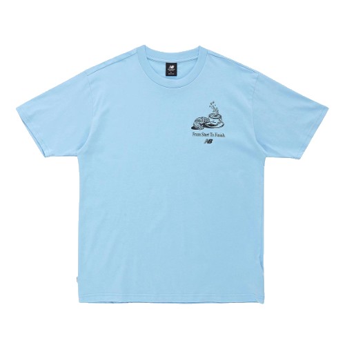 뉴발란스 에센셜 카페 자바 반팔티 NBNED2S321