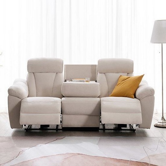 삼익가구 데이브 양방향 아쿠아텍스 패브릭 리클라이너 3인용