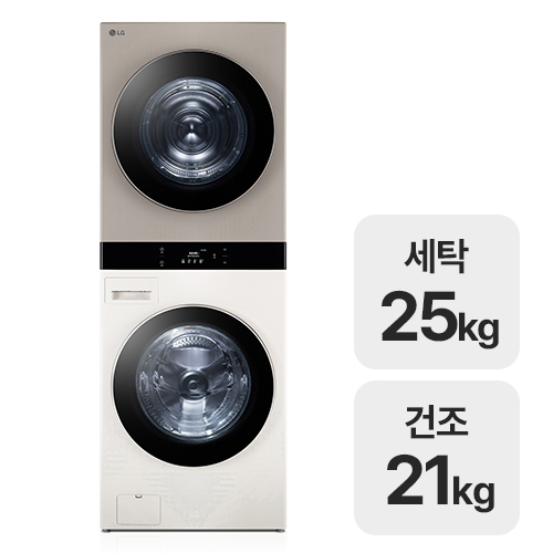 LG전자 트롬 오브제컬렉션 워시타워 WL21ERZU