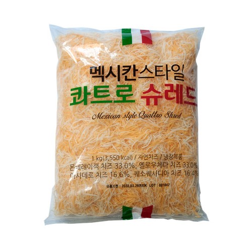 동원F&B  멕시칸 스타일 콰트로 슈레드 1kg