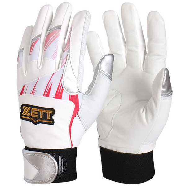 제트  배팅장갑 화이트레드실버 BGK-332