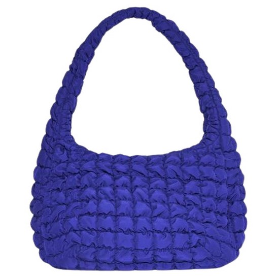 코스 퀼티드 오버사이즈 숄더백 블루 COS Quilted Oversized Shoulder Bag Blue