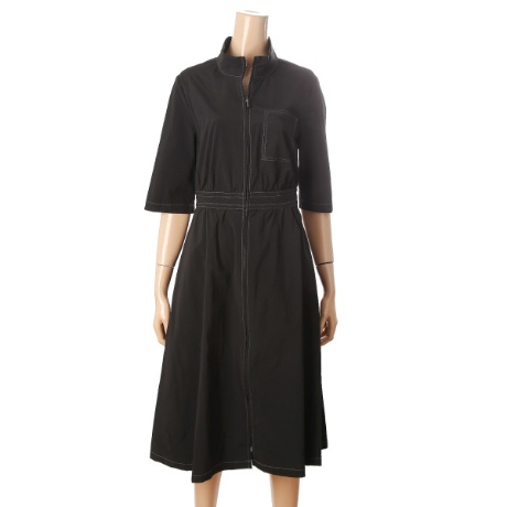 트리아나 소고 NEW .AI2PA14 칠부소매 지퍼형 원피스