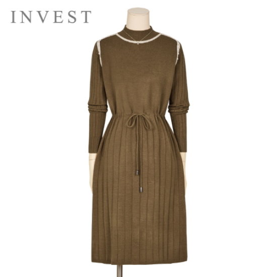 인베스트 진주라인플리츠니트원피스_V2W1OP3421