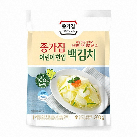 대상 종가 어린이 한입 백김치 300g 4개
