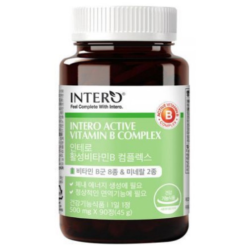 인테로 캐나다 비타민B 컴플렉스 90정 X 3병 9개월분 고함량 수용성